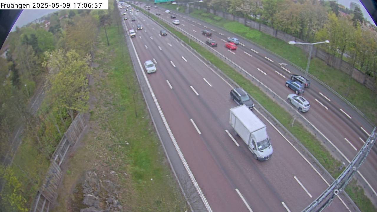 Trafikkamera - Södertäljevägen E4/E20, Trafikplats Fruängen norra