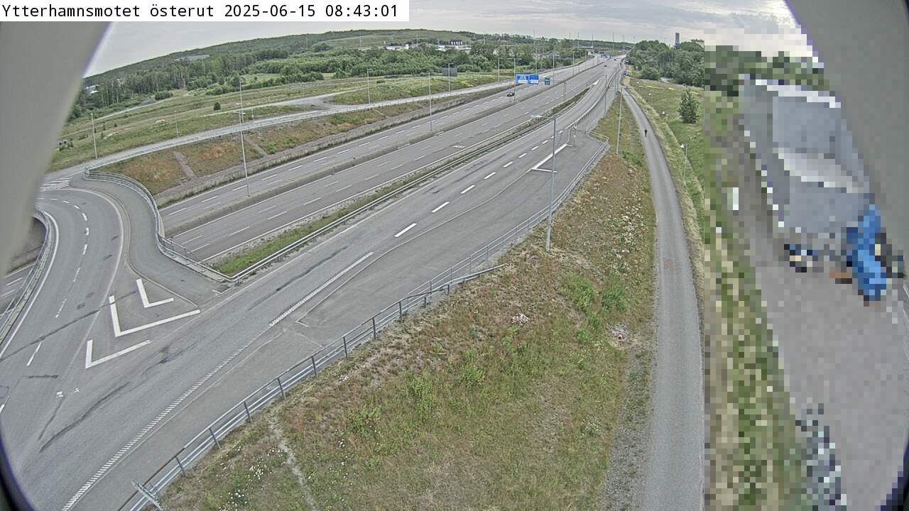 Trafikkamera - Ytterhamnsmotet österut.