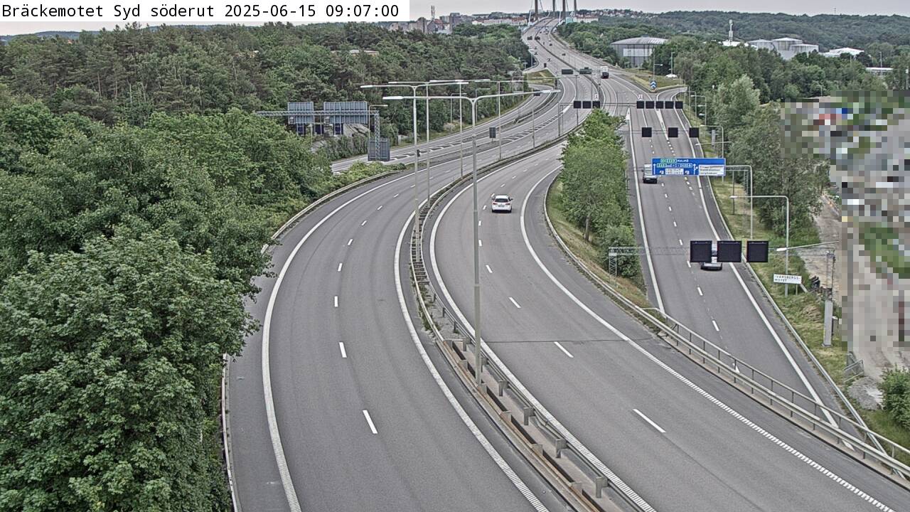 Trafikkamera - Bräckemotet Syd bom norrut