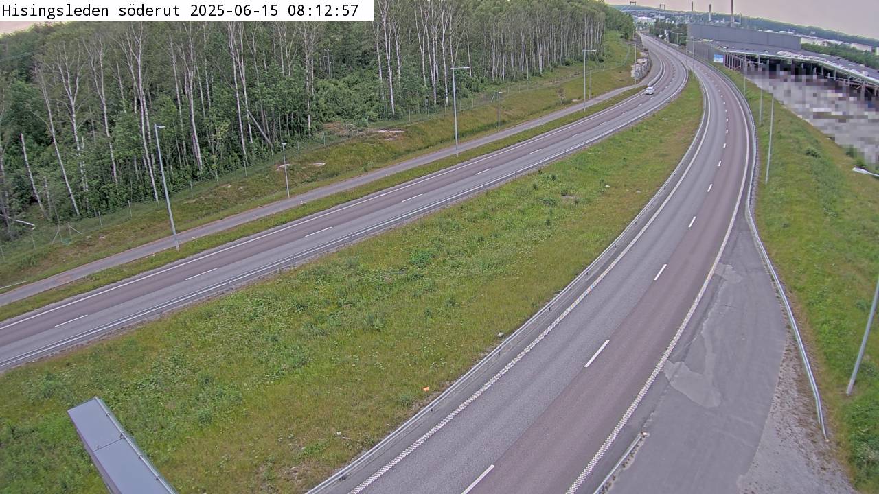 Trafikkamera - Hisingsleden söderutbom