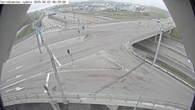 Uppe på Sörredsmotet (SO) mot Centrum