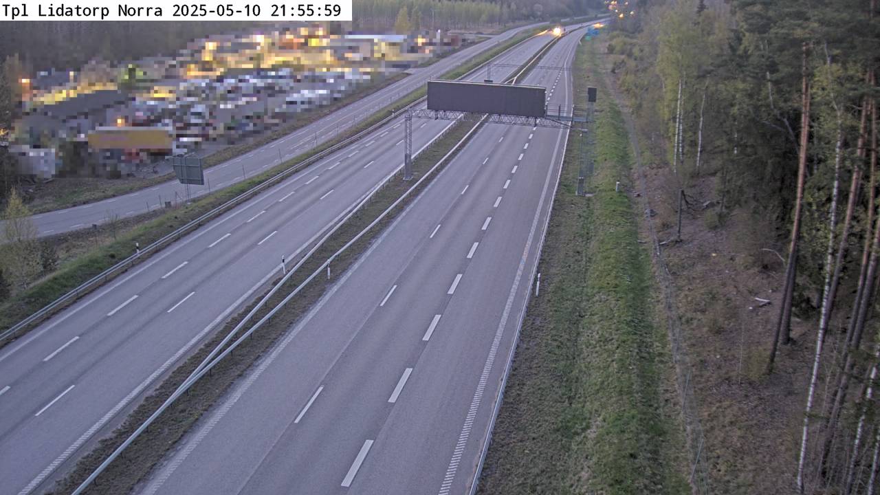 Trafikkamera - Nynäsvägen, Trafikplats Lidatorp