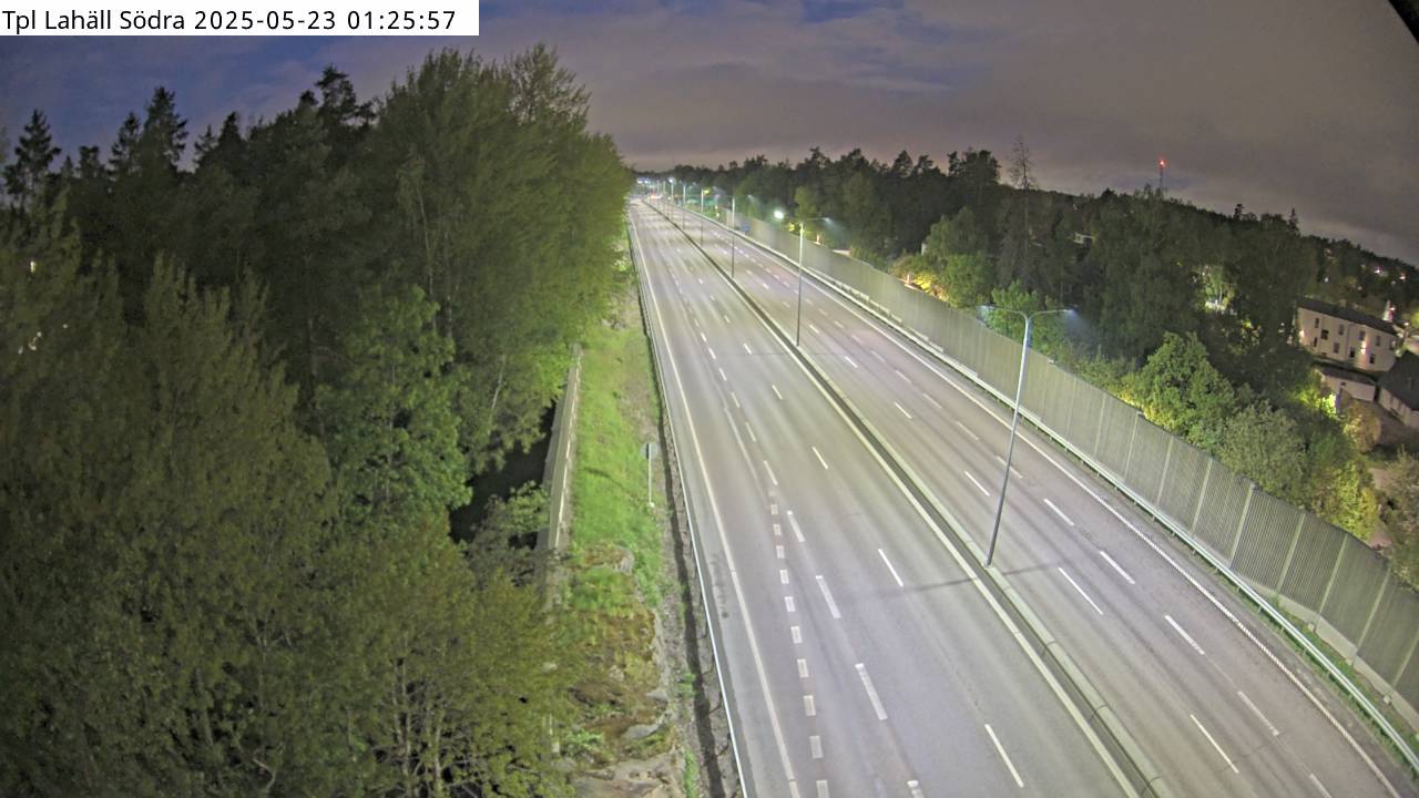 Trafikkamera - Trafikplats Lahäll Södra, mot Stockholm