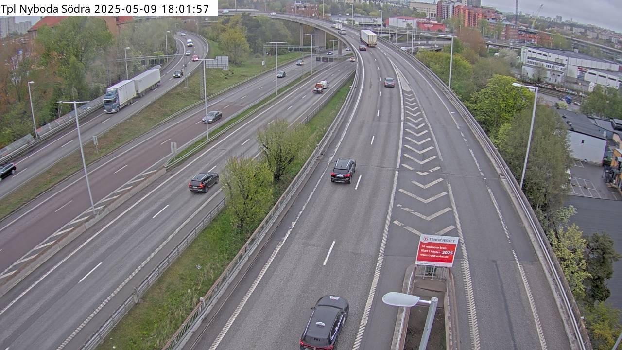 Trafikkamera - Södertäljevägen E4/E20, Nyboda Södra