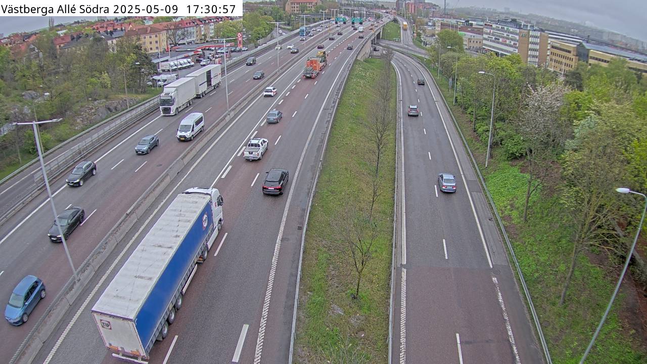 Trafikkamera - Södertäljevägen E4/E20, Västberga Allé Södra