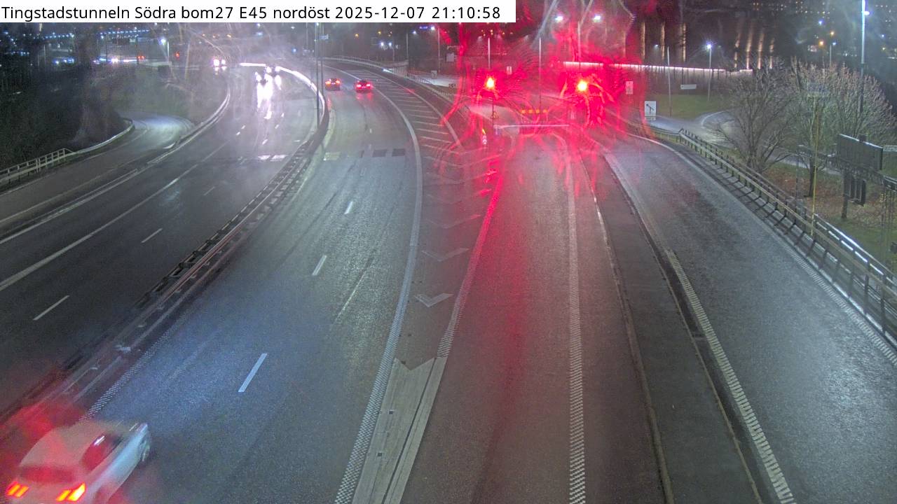Tingstadstunneln Södra bom E45 nordöst