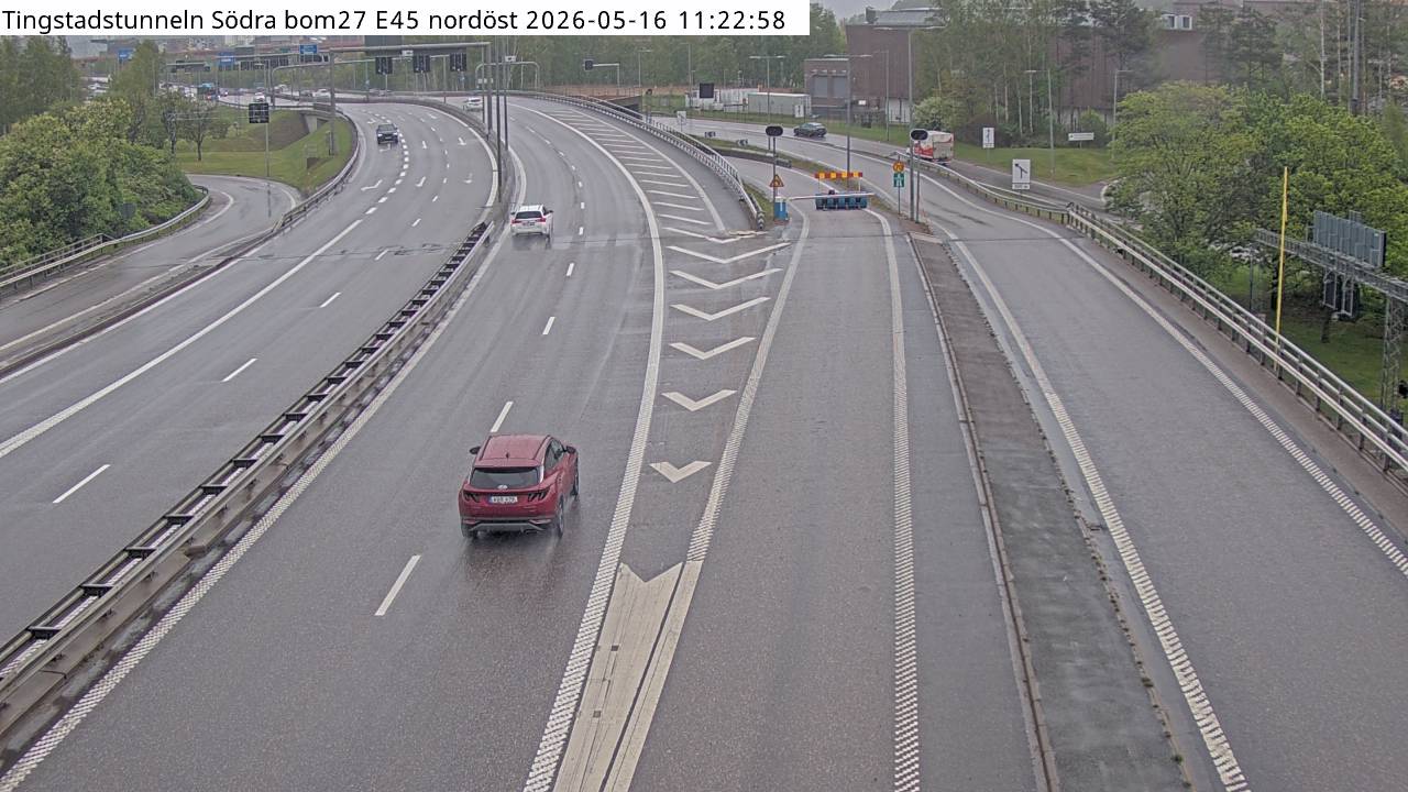 Tingstadstunneln Södra bom E45 nordöst