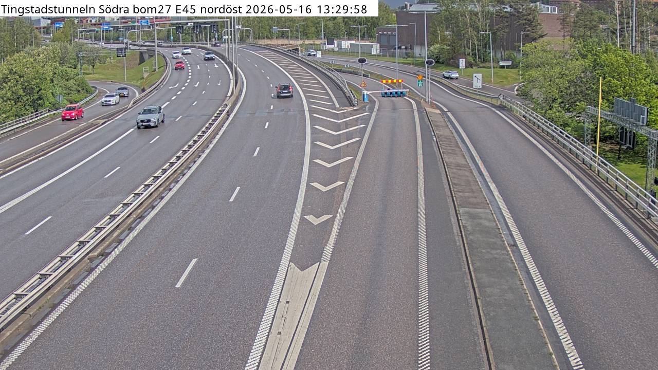 Tingstadstunneln Södra bom E45 nordöst
