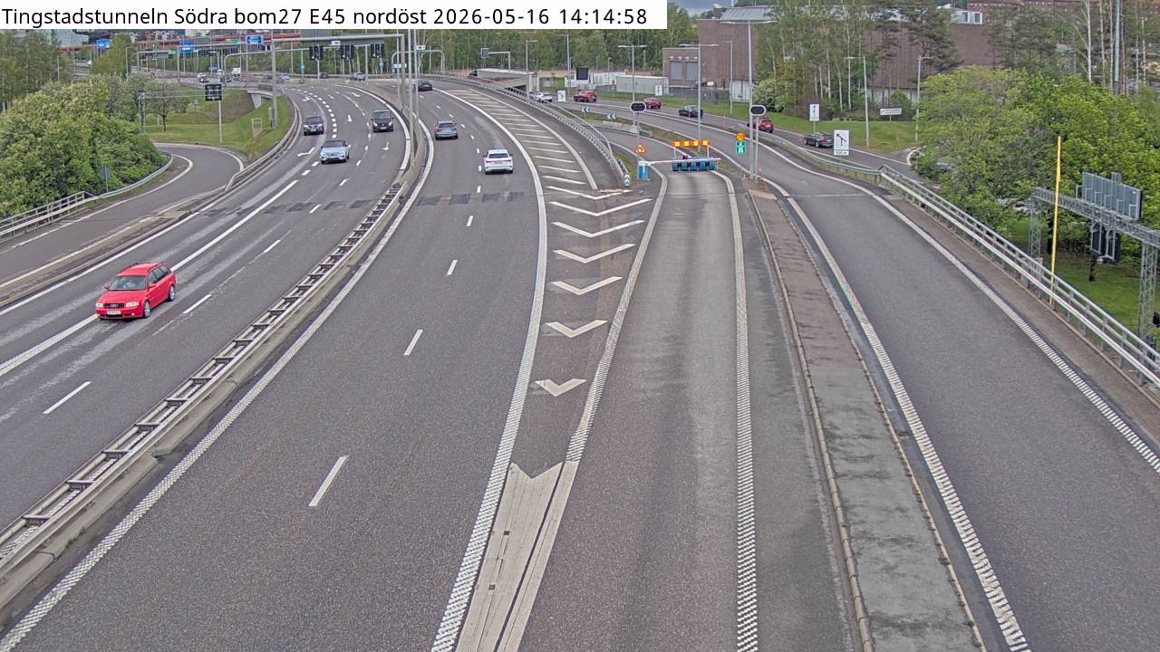 Tingstadstunneln Södra bom E45 nordöst