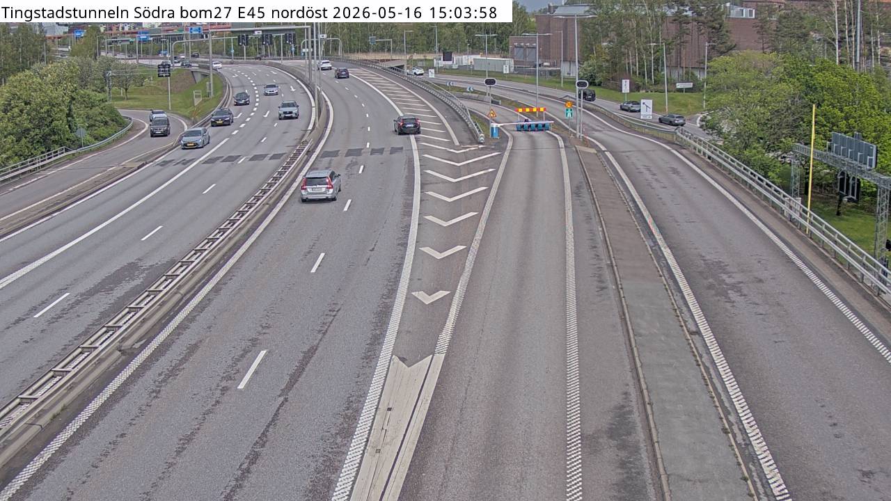 Tingstadstunneln Södra bom E45 nordöst