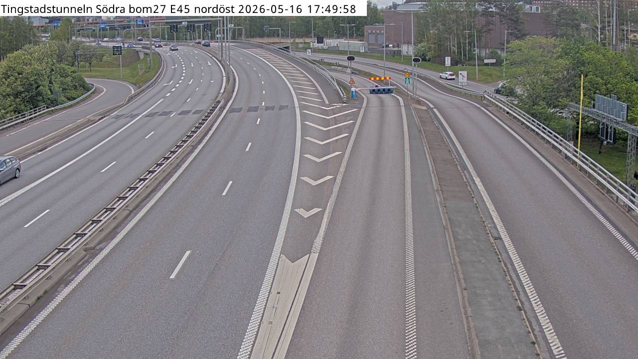 Tingstadstunneln Södra bom E45 nordöst