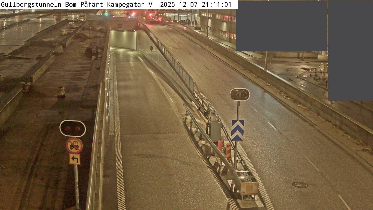 Gullbergstunneln Bom Påfart Kämpegatan