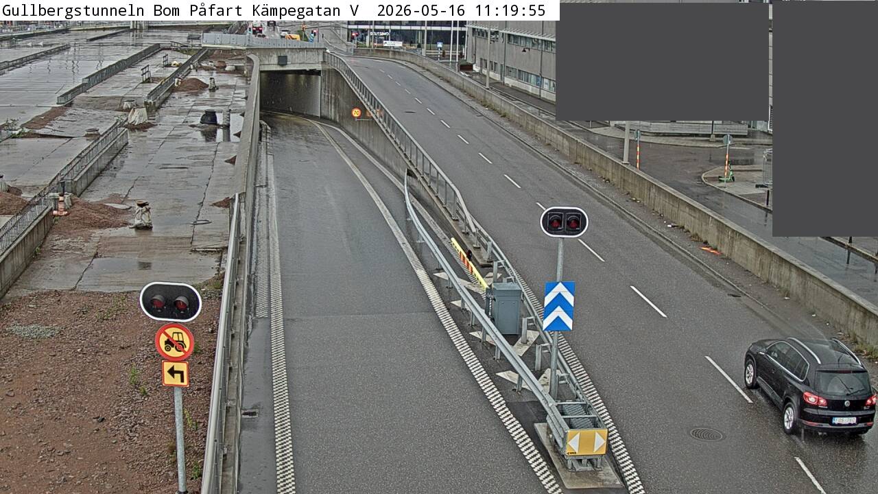 Gullbergstunneln Bom Påfart Kämpegatan
