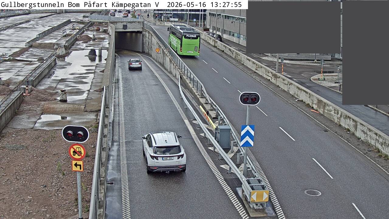 Gullbergstunneln Bom Påfart Kämpegatan