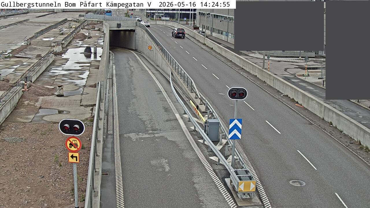 Gullbergstunneln Bom Påfart Kämpegatan