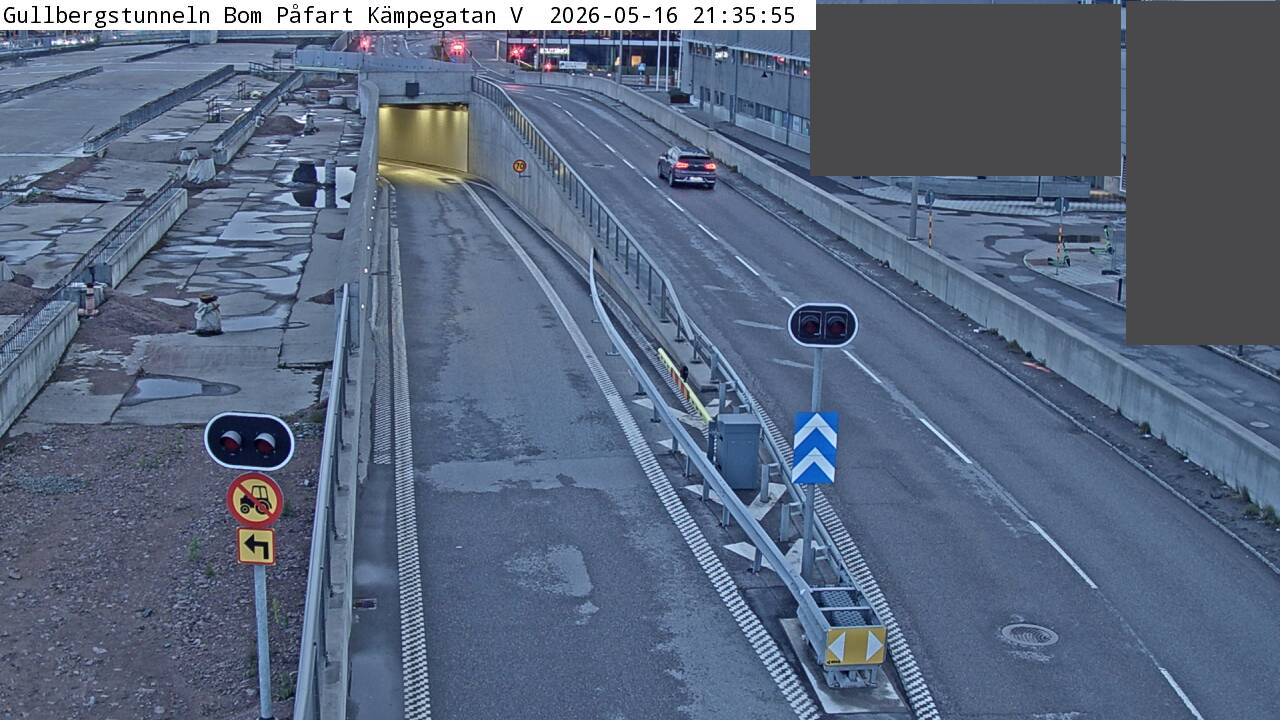 Gullbergstunneln Bom Påfart Kämpegatan