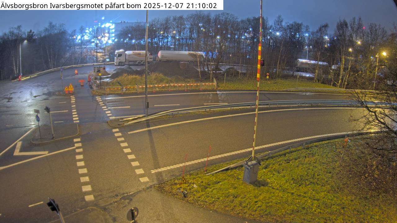 Älvsborgsbron Ivarsbergsmotet påfart bom