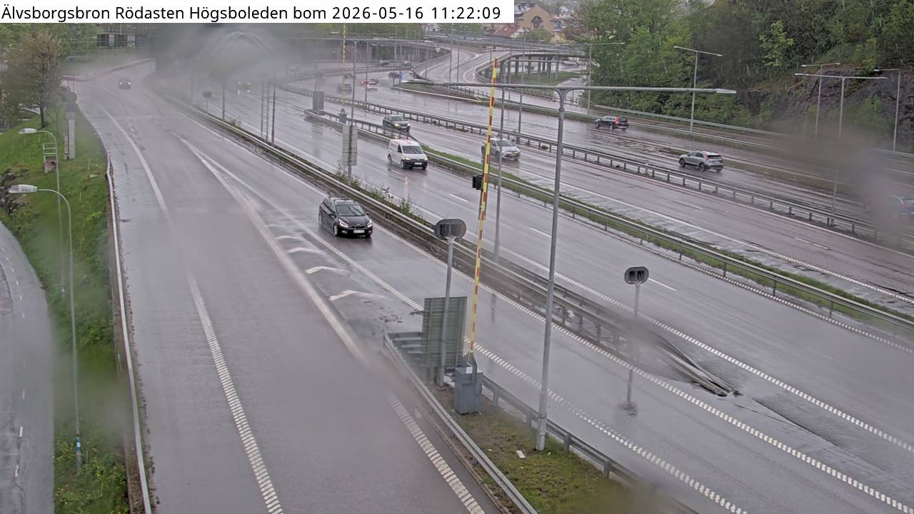 Älvsborgsbron Rödasten Högsboleden bom