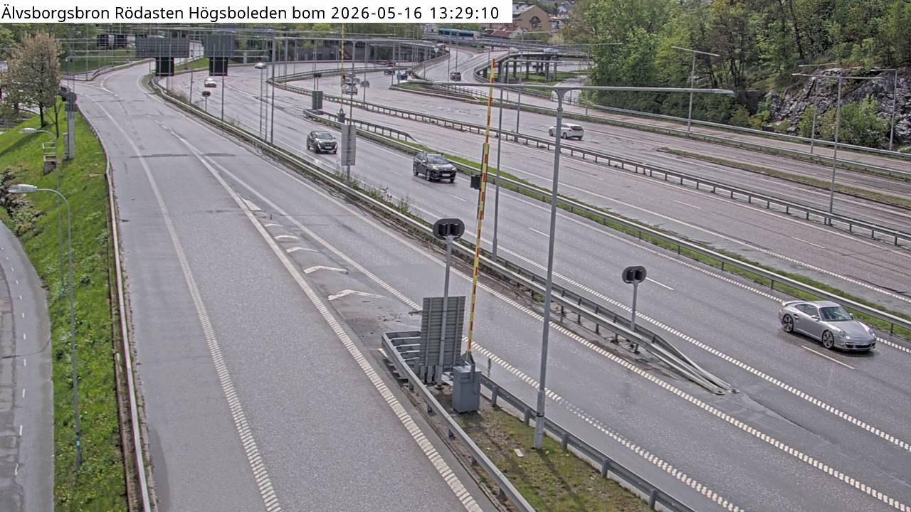 Älvsborgsbron Rödasten Högsboleden bom
