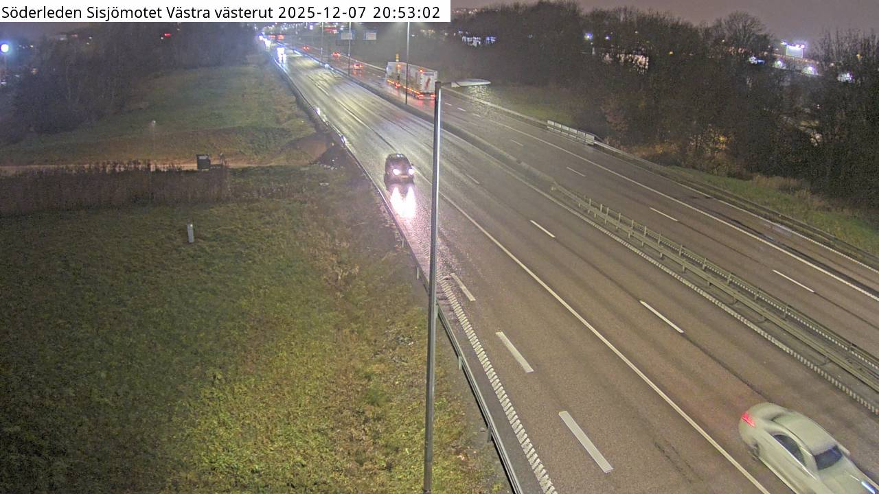 Söderleden Sisjömotet Västra västerut