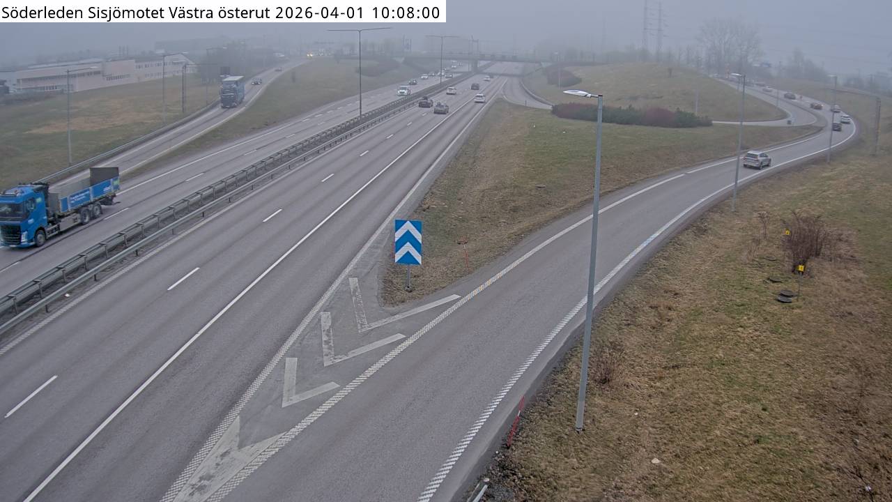 Söderleden Sisjömotet Västra österut