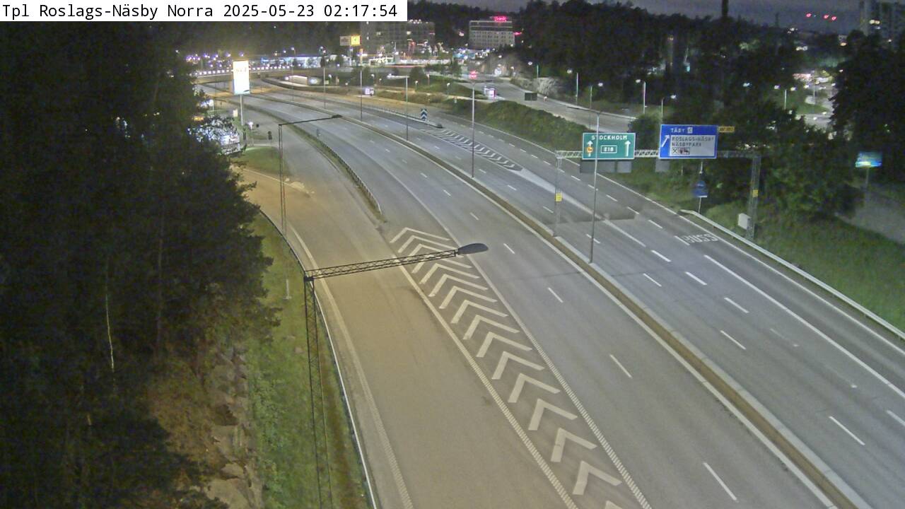 Trafikkamera - Trafikplats Roslags Näsby Norra