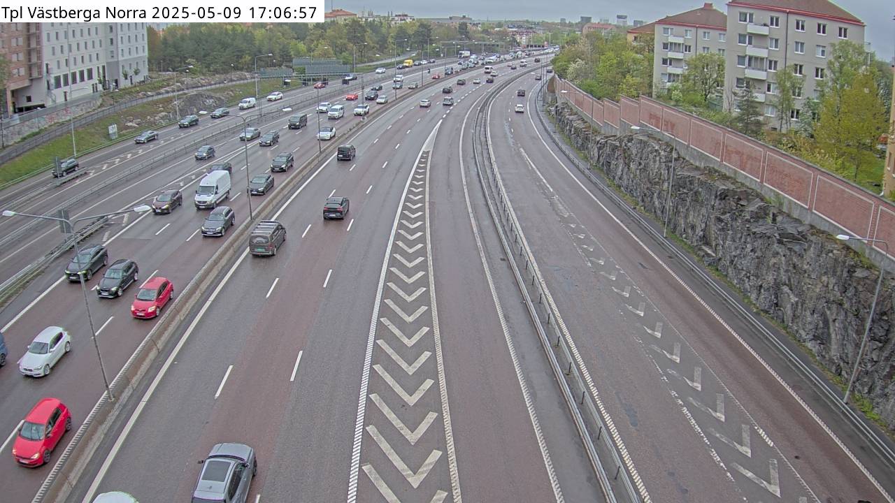 Trafikkamera - Södertäljevägen E4/E20, Västberga Norra
