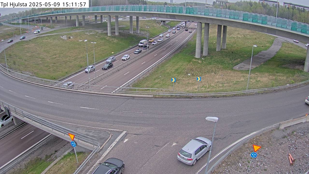 Trafikkamera - Trafikplats Hjulsta