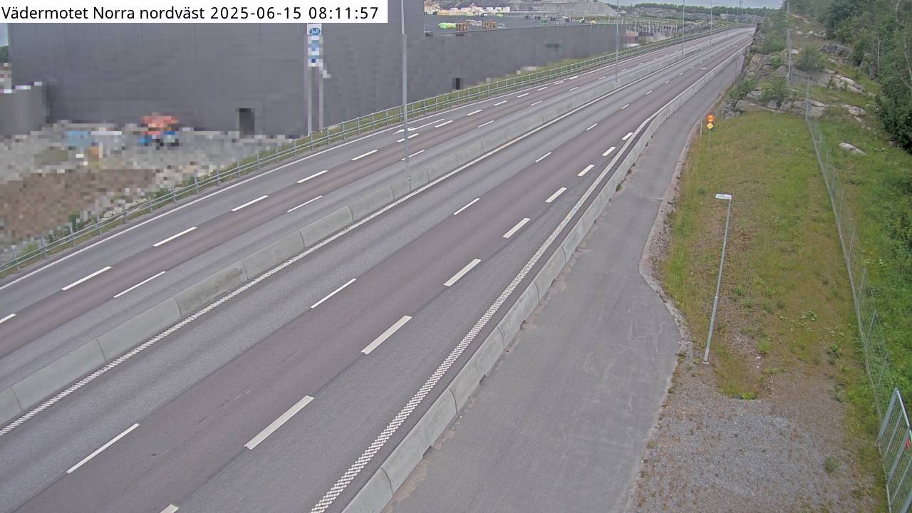 Trafikkamera - Vädermotet Norra nordväst