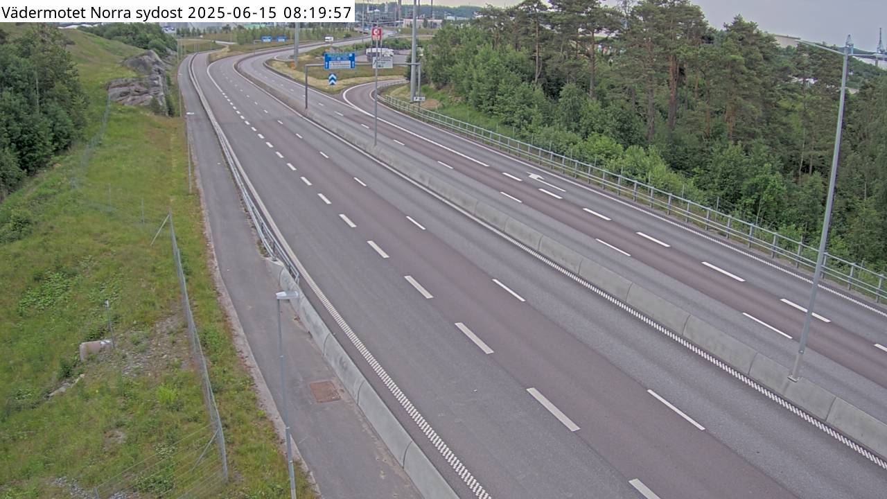 Trafikkamera - Vädermotet Norra sydöst