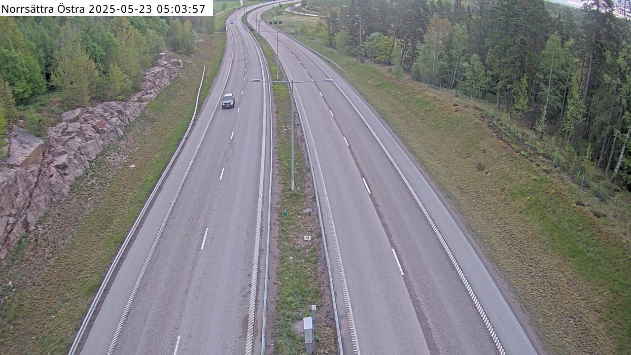 Trafikkamera - Norrsättra Östra, mot mot Rosenkälla/E18