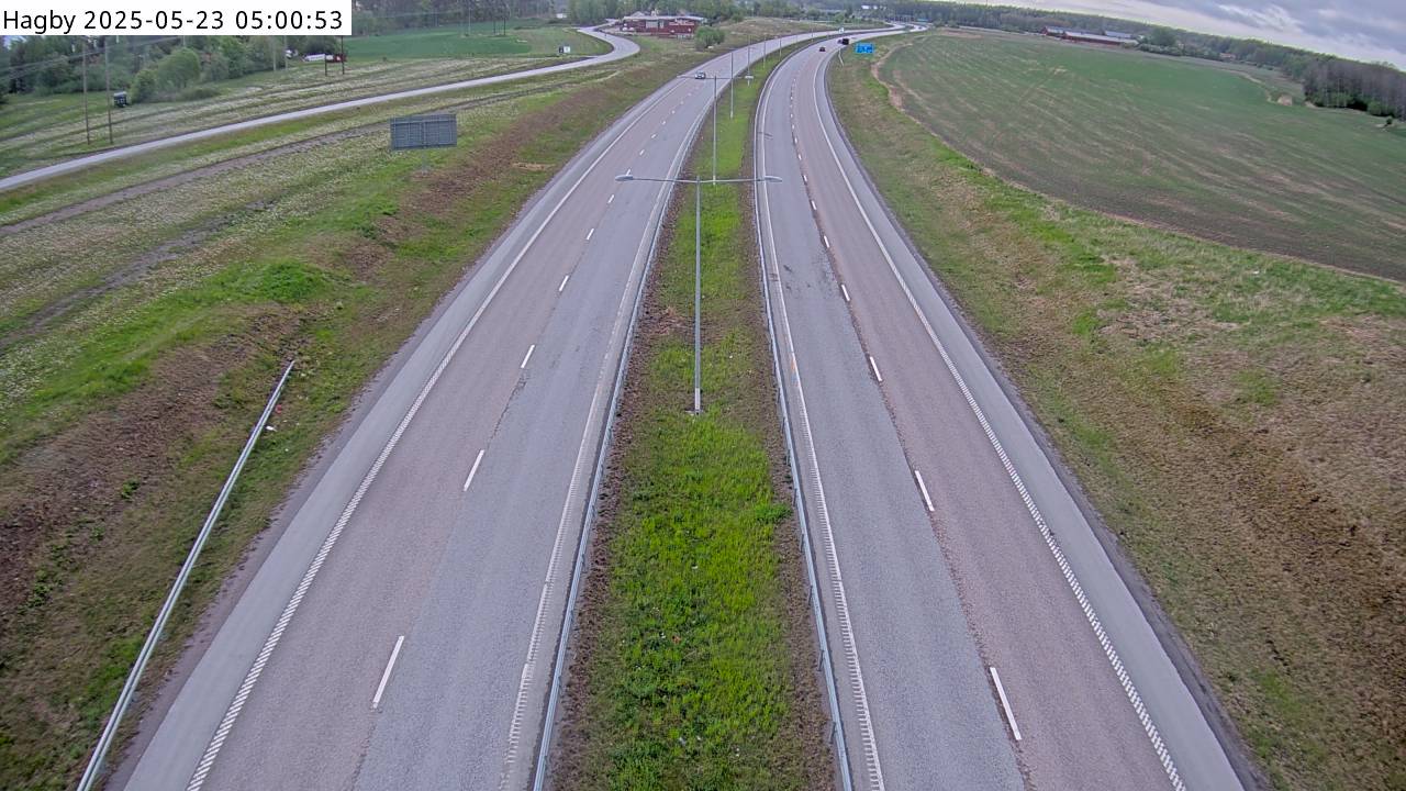 Trafikkamera - Hagby, mot Rosenkälla.