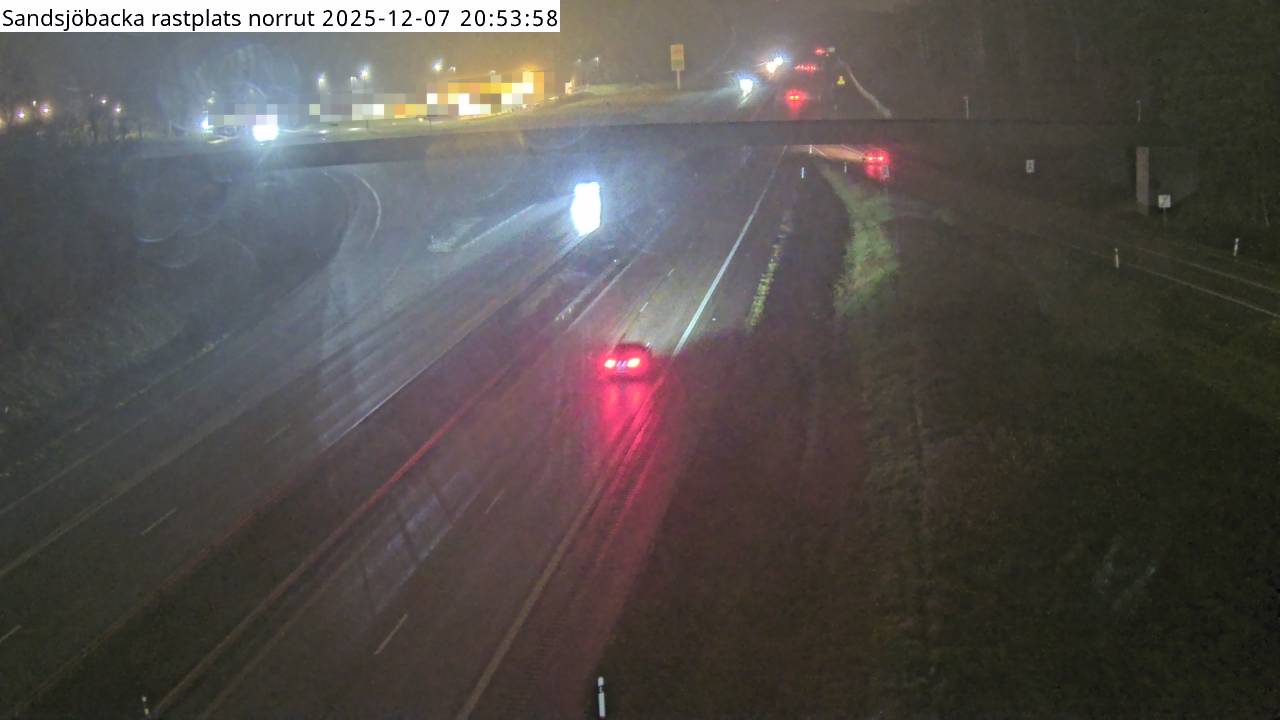 Sandsjöbacka rastplats norrut