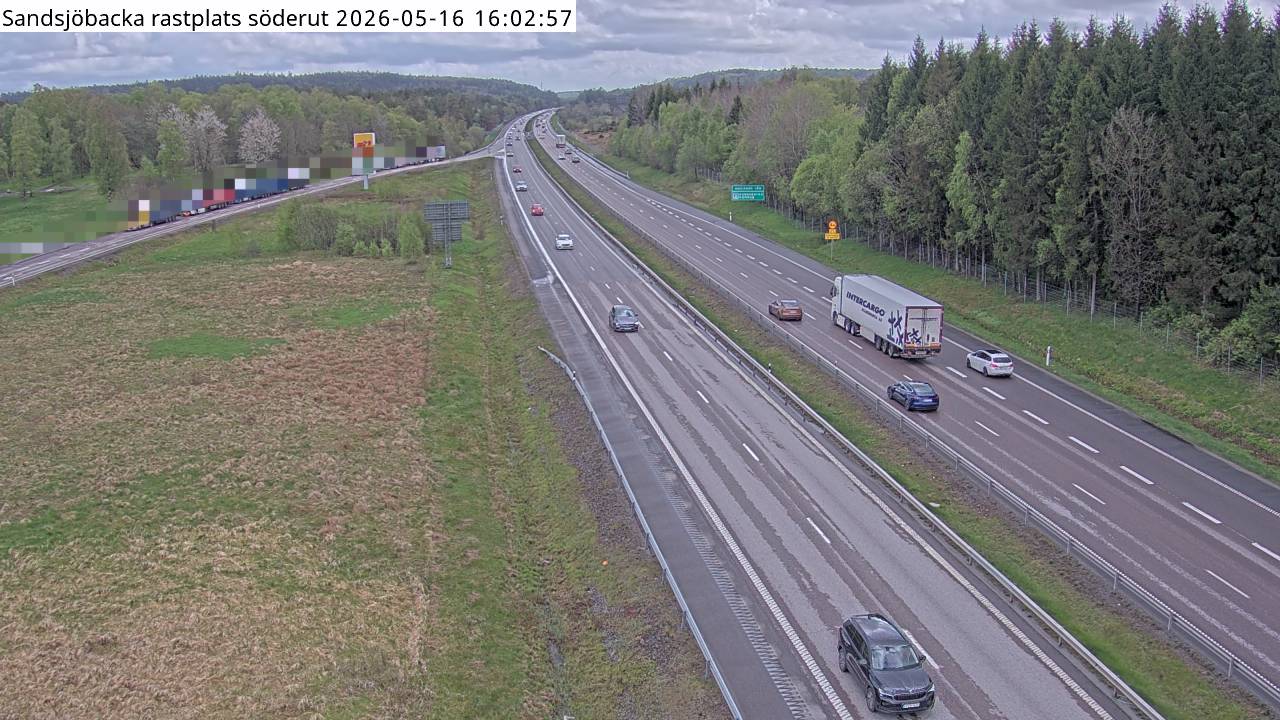 Sandsjöbacka rastplats söderut