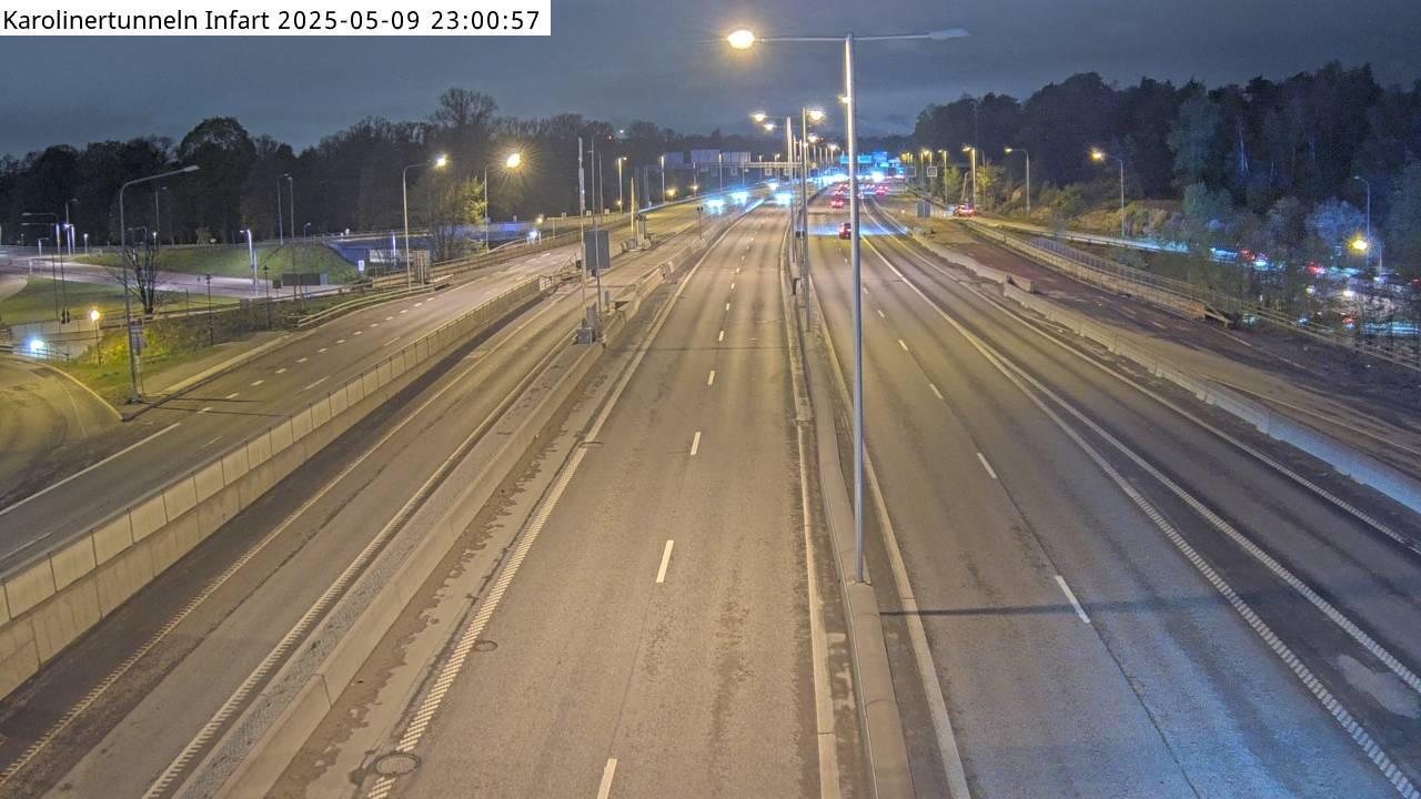 Trafikkamera - Karolinertunneln infart