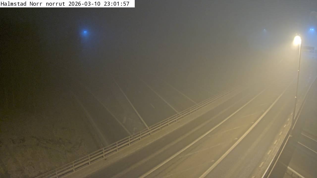 Vägkamera Halmstad Norra norrut – Halmstads kommun, Hallands län