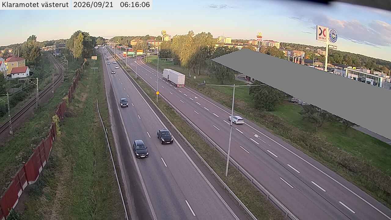 Vägkamera Klaramotet västerut – Karlstads kommun, Värmlands län
