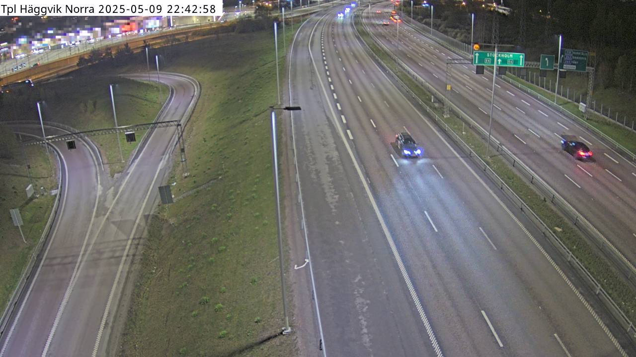 Trafikkamera - Trafikplats Häggvik Norra