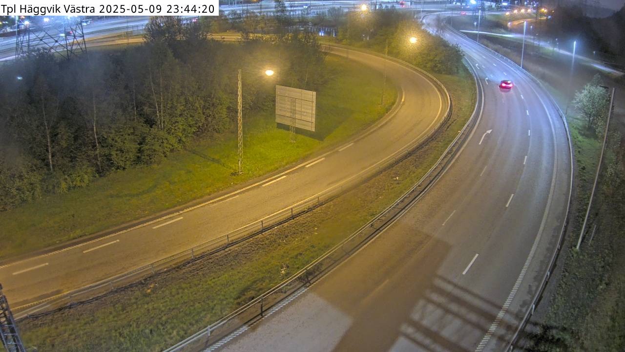 Trafikkamera - Trafikplats Häggvik Västra.