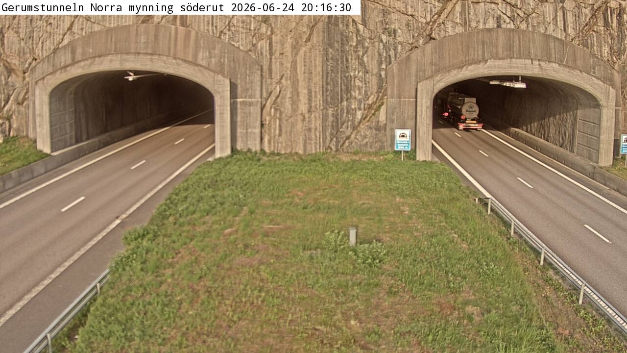 Gerumstunneln Norra mynning söderut