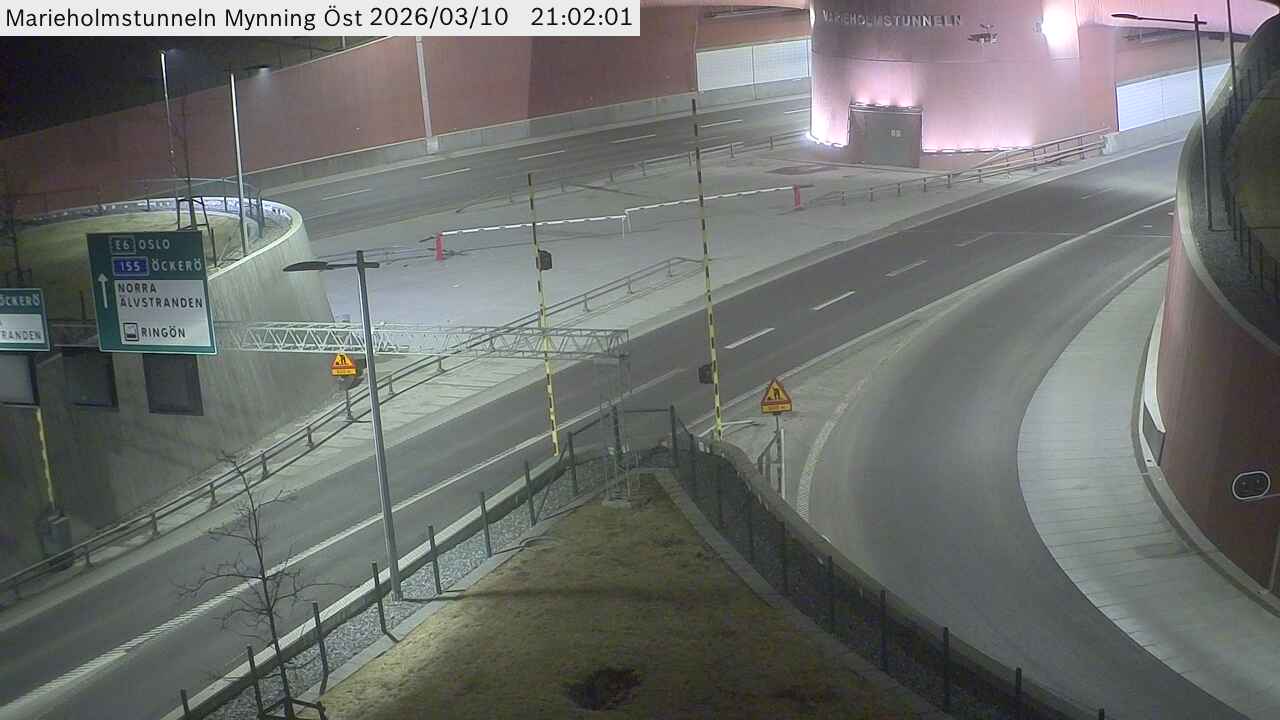 Marieholmstunneln Östra Mynning västerut