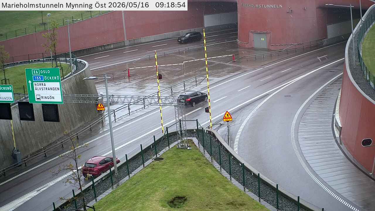 Marieholmstunneln Östra Mynning västerut
