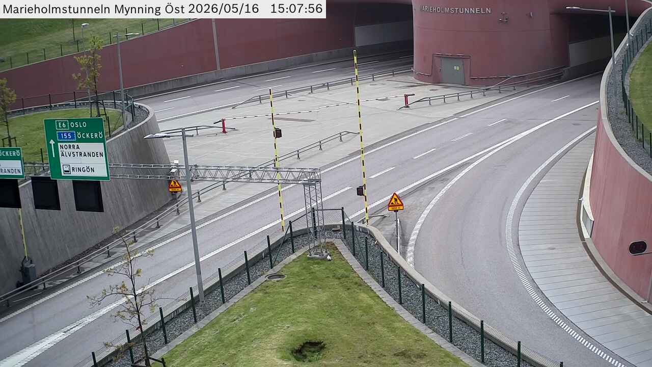 Marieholmstunneln Östra Mynning västerut